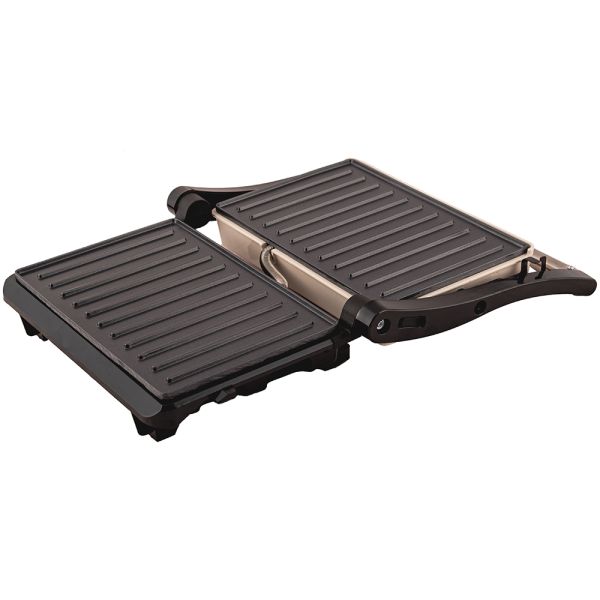 Tostiera - Mini grill Champagne  Bakelite-Acciaio Beige