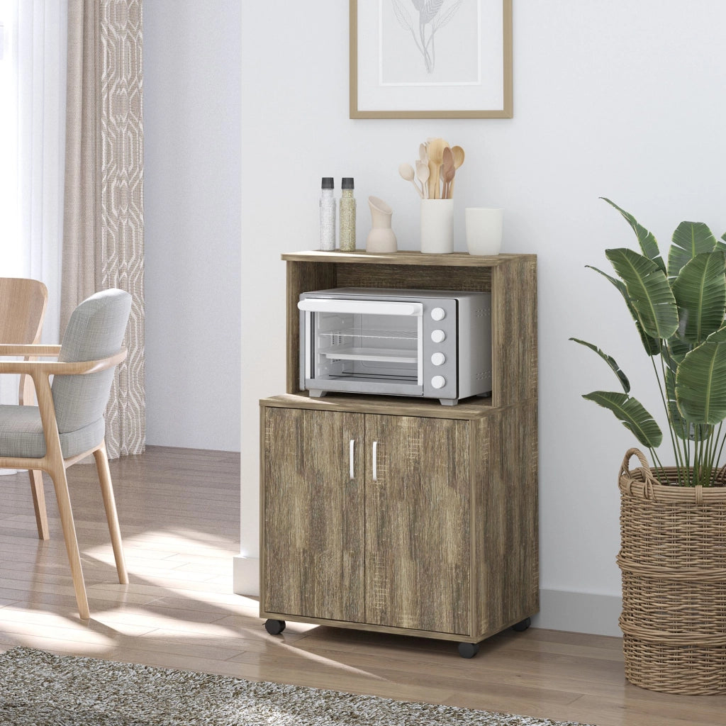 Mobile Cucina Multiuso con Ripiano ¨C Minimal ¨C Grigio 60.4x40.3x97cm