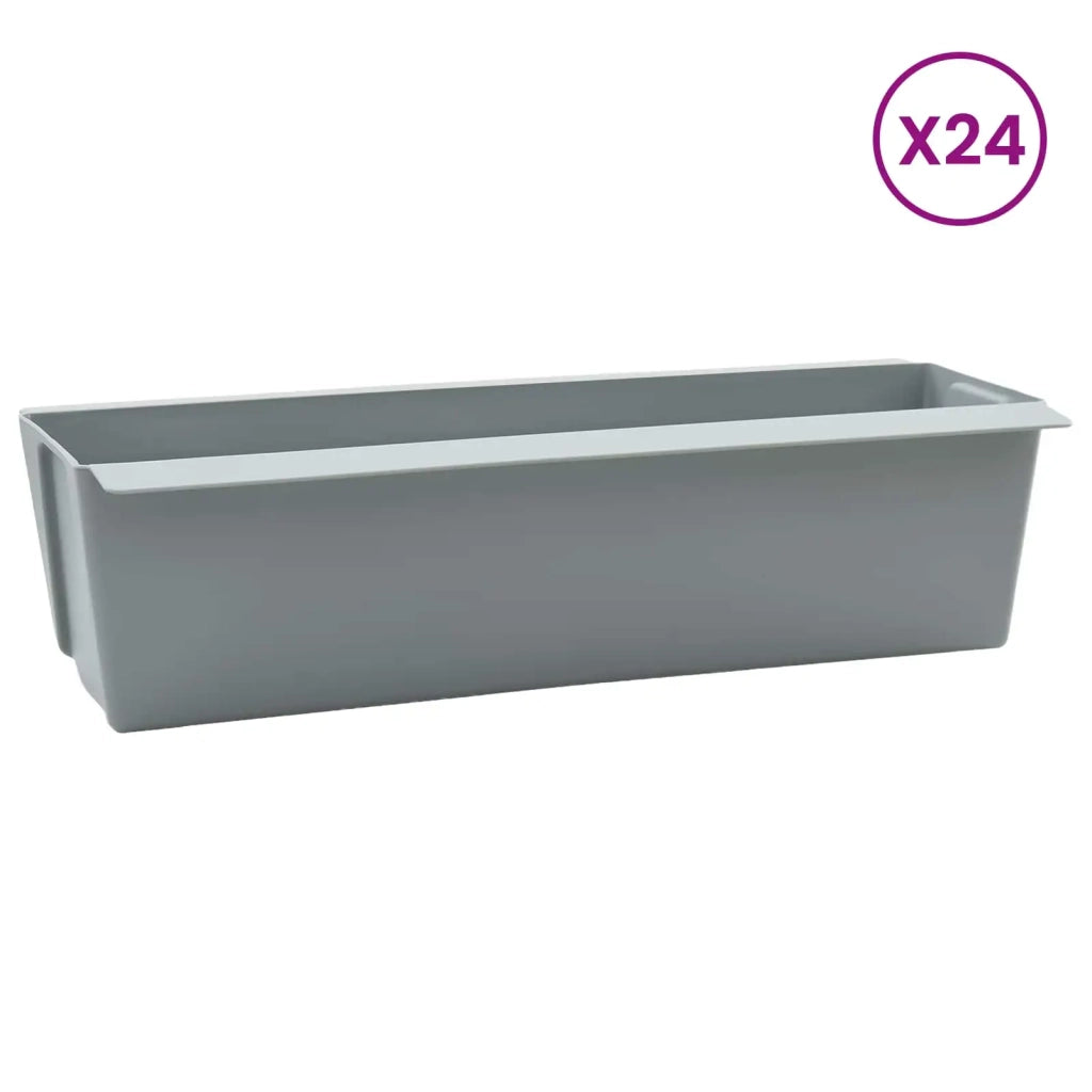 Fioriere per Euro pallet 24 pcs Grigio chiaro 42037212