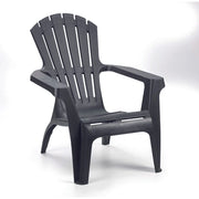 Poltrona da giardino in polipropilene antracite - 75x75x86 cm