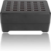 Stazione di ricarica USB a 30 porte 150 W con riconoscimento intelligente - compatibilità con più dispositivi - ampia compatibilità - protezione contro sovraccarichi - formato compattibile da portare.