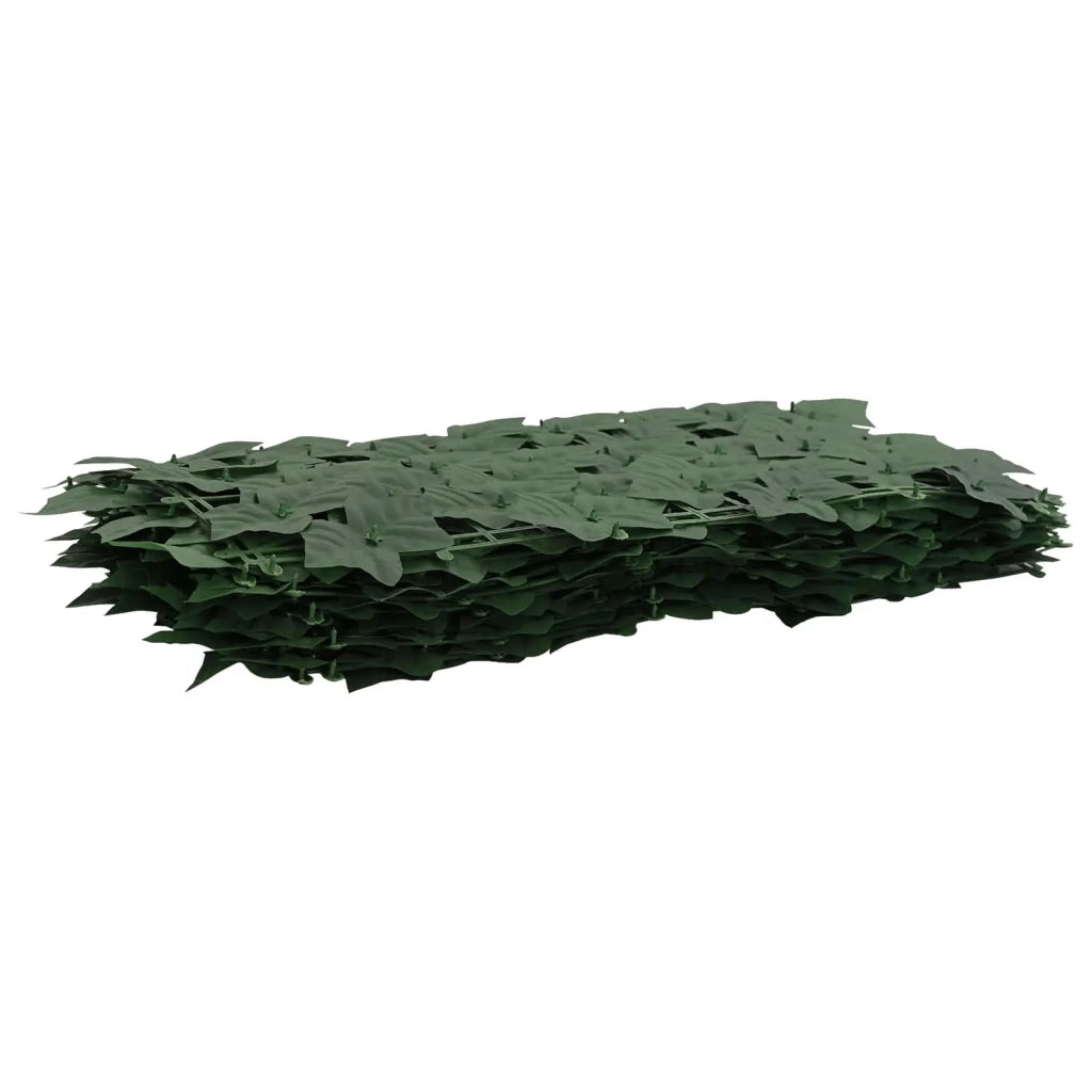 Schermo per balcone con foglie-Pannello per balcone Verde Scuro 500 x 100 cm