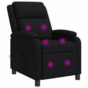 Poltrona Massaggiante Nero Tessuto 42034871