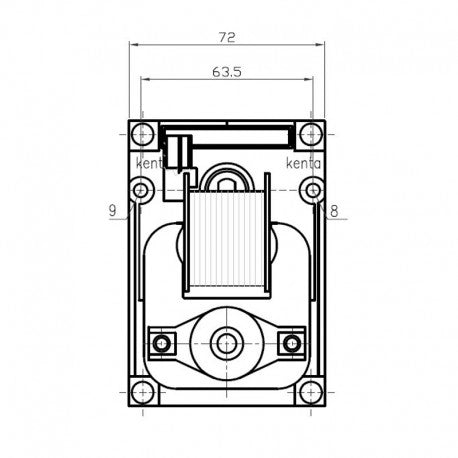 Ricambistufeapellet Motoriduttore per Stufa a Pellet Kenta K9177350 8,5 RPM Albero 8,5mm Motore carico Pellet Rotazione oraria