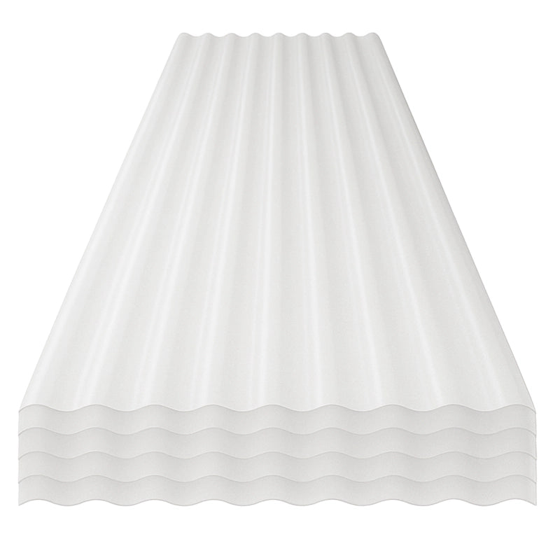 StormGuard Set da 5 lastre Ondulate in PVC – 90x200 cm Trasparente –- Pannello Tetto Impermeabile – Tetti di Verande, Carport