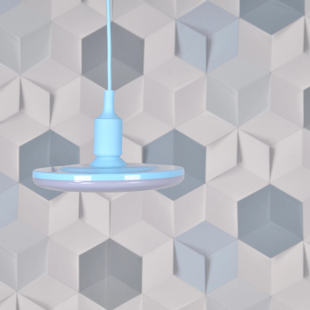 Lampada a sospensione KIKI blu E27 LED 15W 3000K Polux