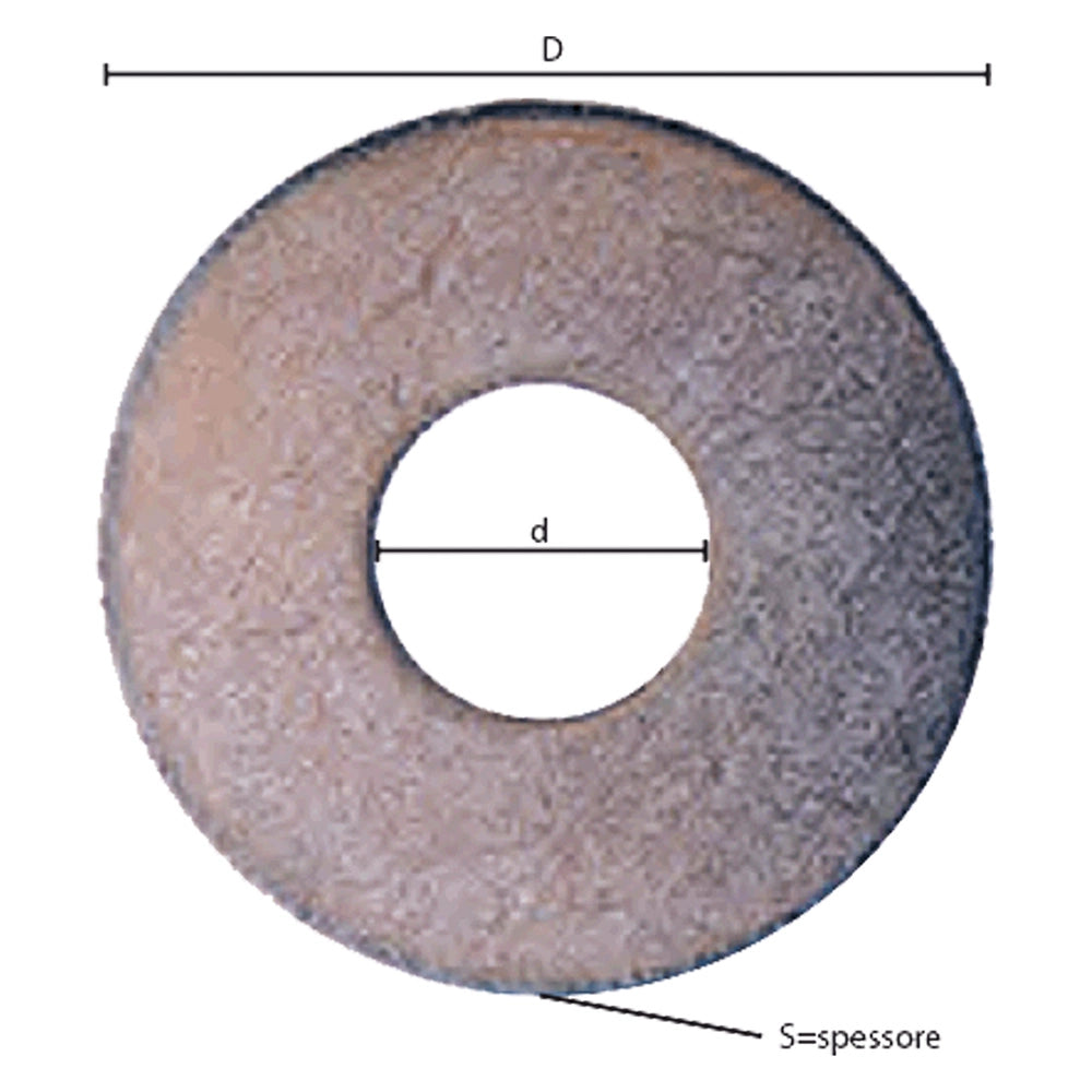 RONDELLA GREMBIALINA M 5 - 1,5 x 20 x  5,5 mm - 20 centinaio - SIPA