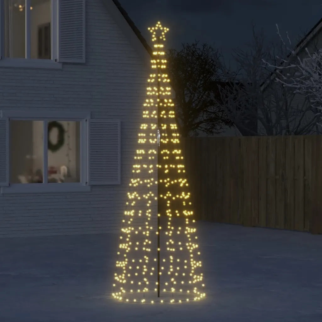 Albero di Natale a LED con Punte 570 LED Bianco Caldo 300 cm 358104