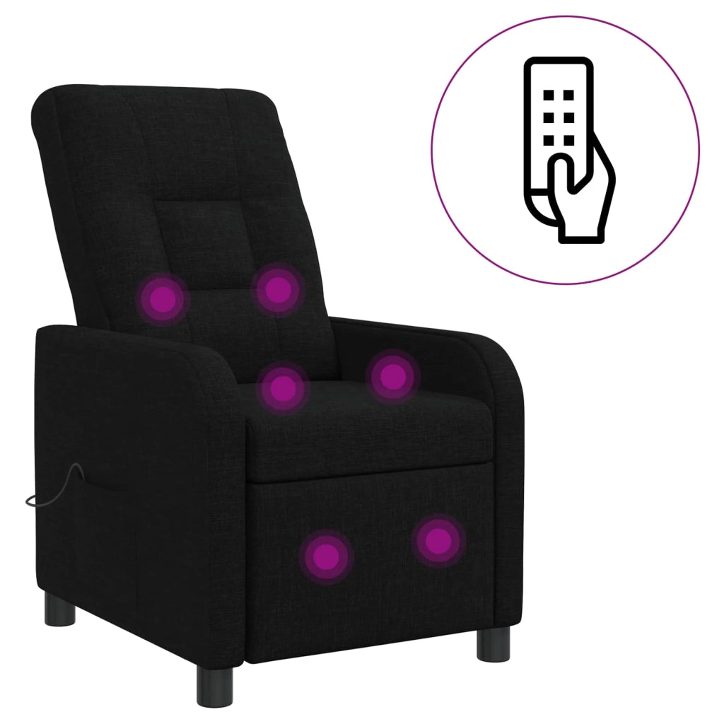 Poltrona Massaggiante Nero Tessuto 42035035