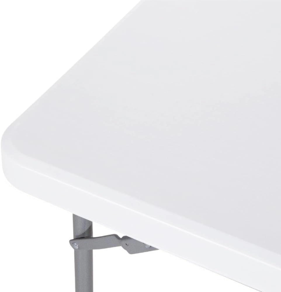 Tavolo Quadrato Pieghevole Catering Bianco 86X86 H.74