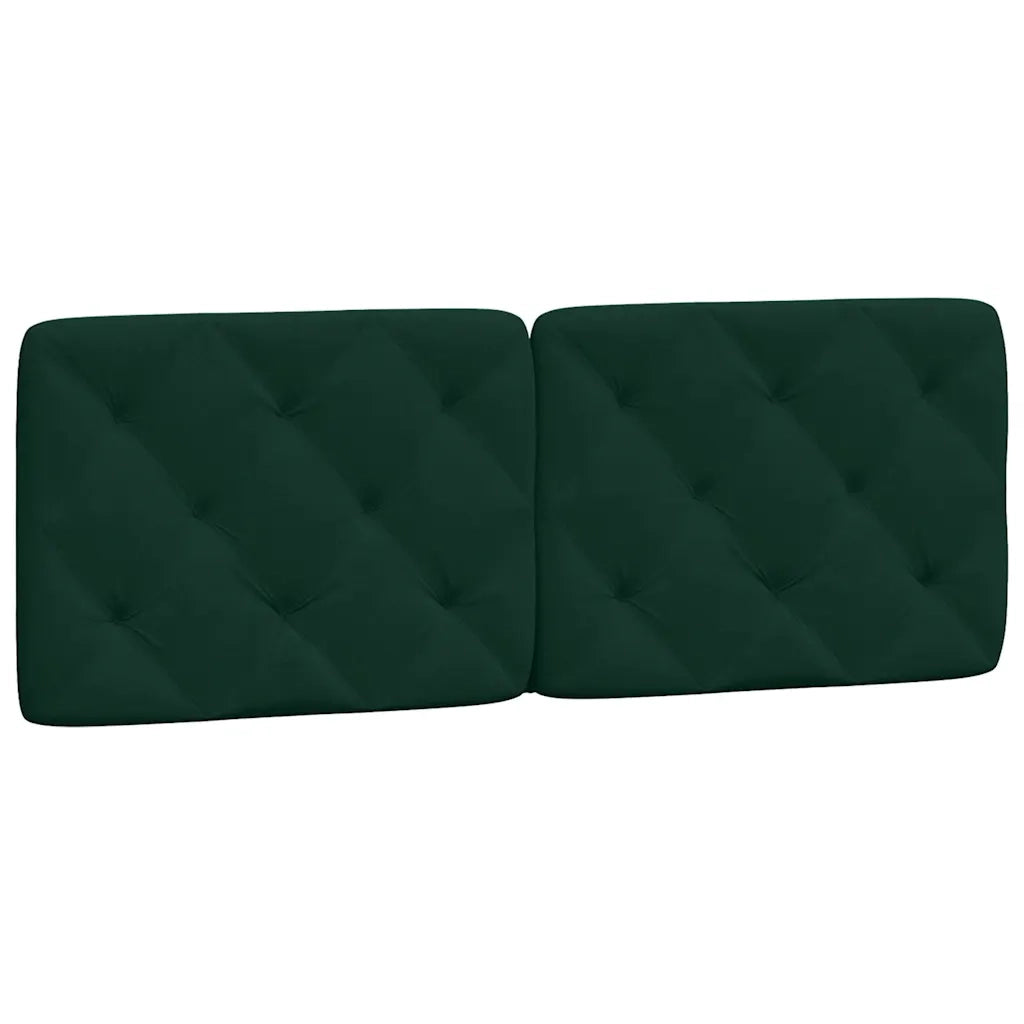 Letto matrimoniale | Letto per adulti | Giroletto senza Materasso Verde Scuro 140x190 cm in Velluto