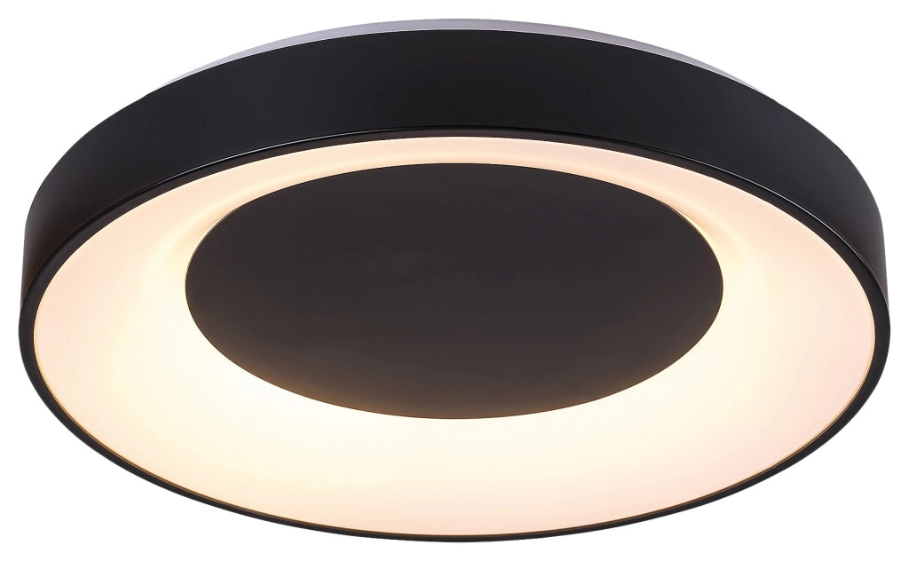 Plafoniera LED dimmerabile 48cm 38W nera Ceilo Rabalux