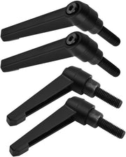 Maniglia 4 pezzi - Maniglia adattabile - M8 viti a dente - Maniglia di blocco - Maniglia di fissaggio - Acciaio al carbonio, lamiera zincata