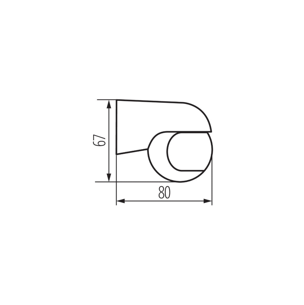 Sensore movimento PIR esterno nero 6m IP44 Kanlux Mini