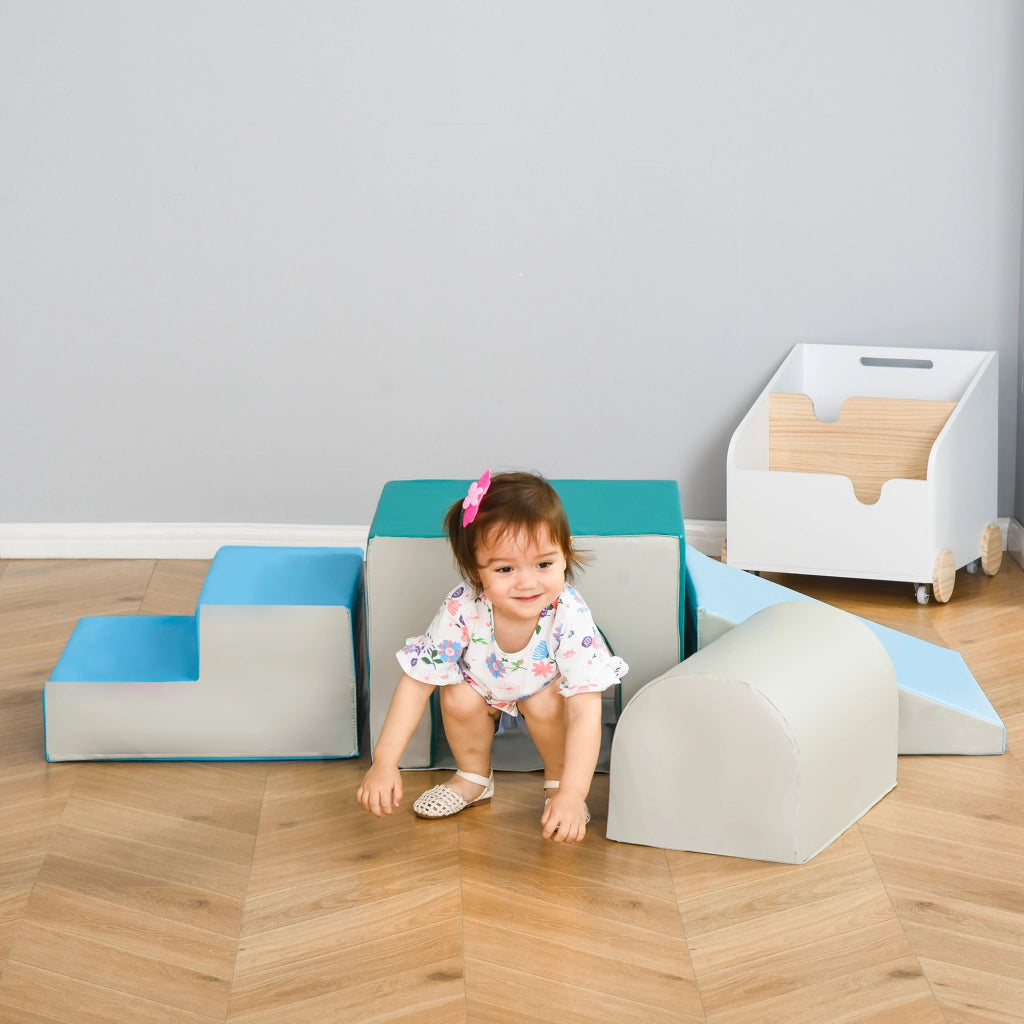 Set Blocchi Morbidi Schiuma 4 Pezzi ¨C Xylo ¨C Grigio Chiaro per Bambini