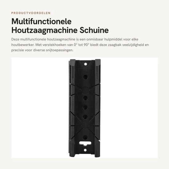 Taglierina multifunzione per legno - Cassetto a sega a nastro - Angolo di taglio 0/22,5/45/90 gradi - Materiale ABS - Alta precisione - Fermo lavoro - Segatrice a nastro.