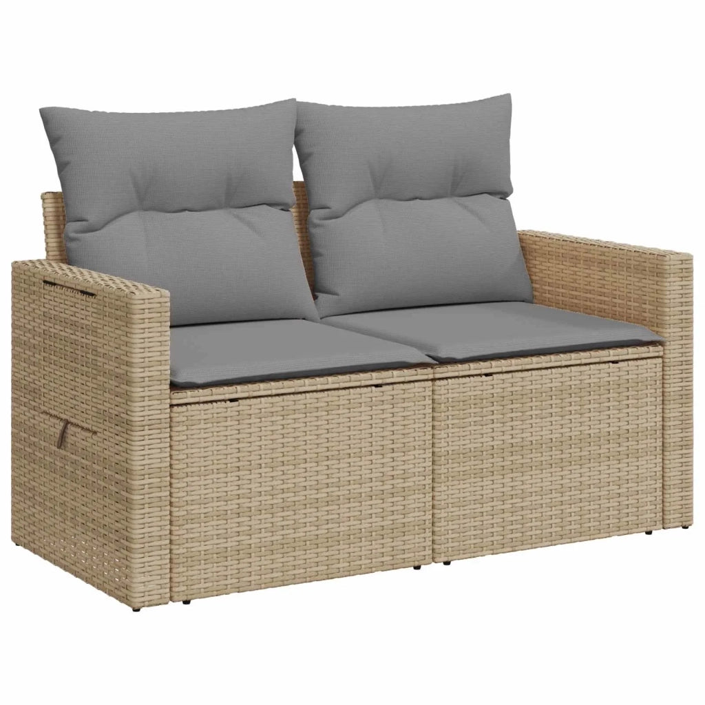 Set di divani 5 pz Beige e Grigio Chiaro 3447885