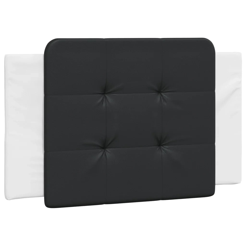 Cuscino Testiera Zadar Nero e Bianco 90 cm in Similpelle 374842