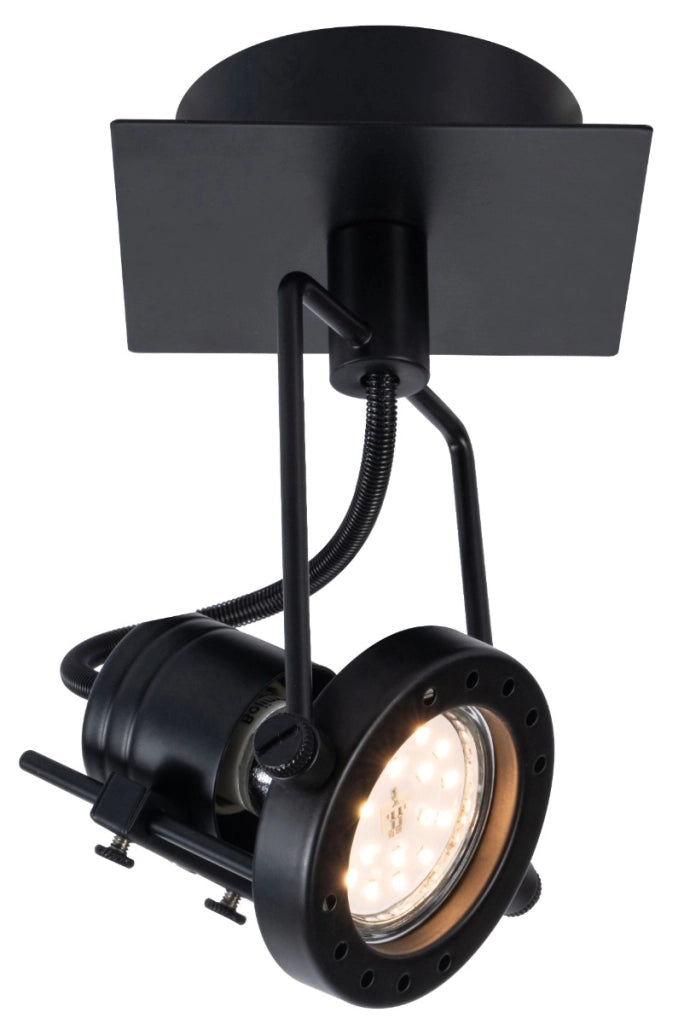 Applique industriale nera Fiji 2 Reality 1xGU10 50W