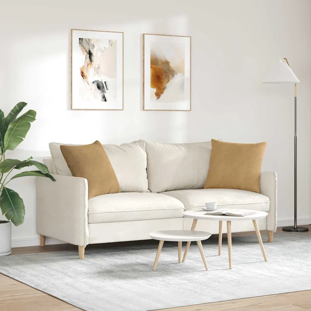 Cuscini da Divano 2 pcs Marrone 50 x 50 cm Tessuto in Cords 42013979