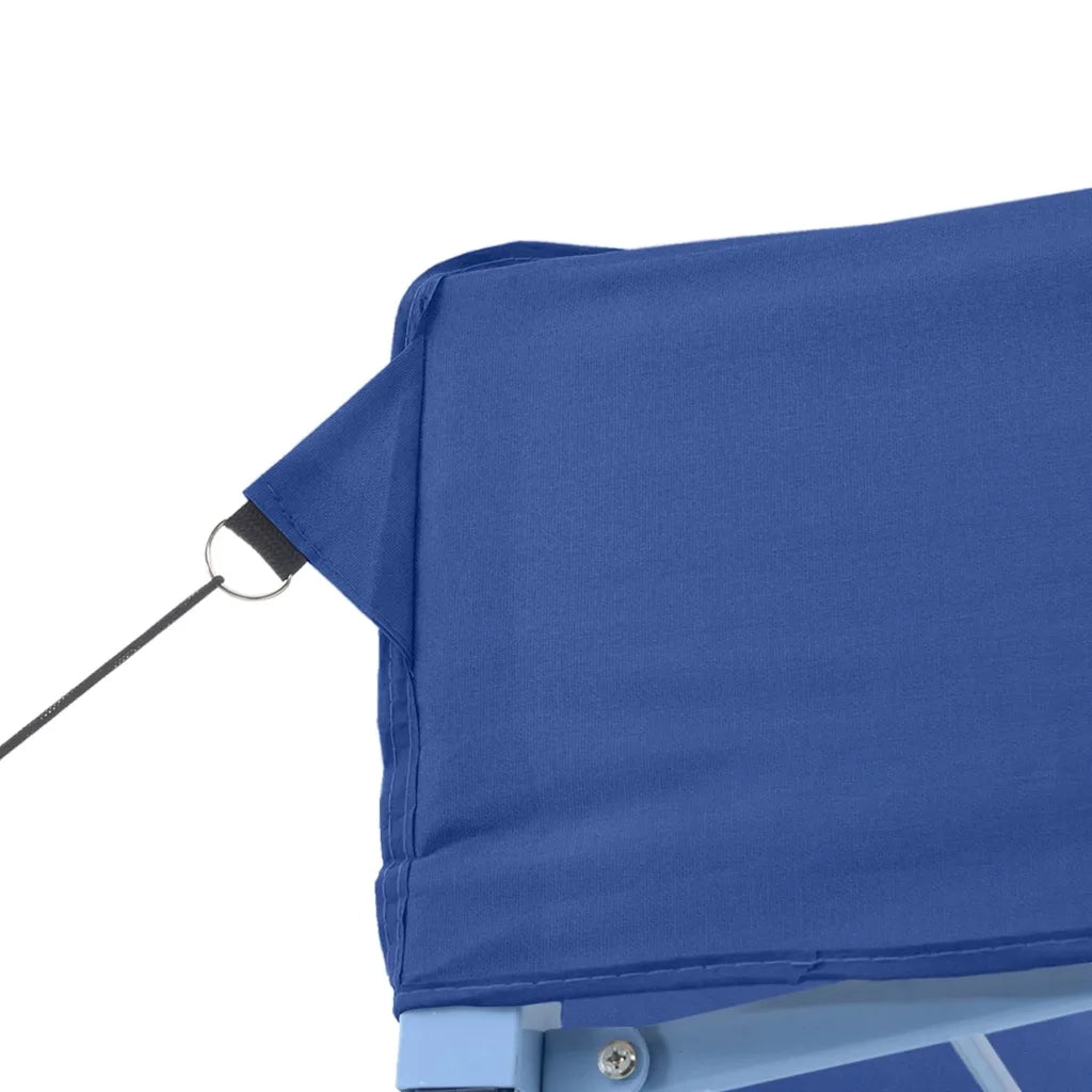 Gazebo Professionale Pieghevole 3x4m Acciaio Blu 48889