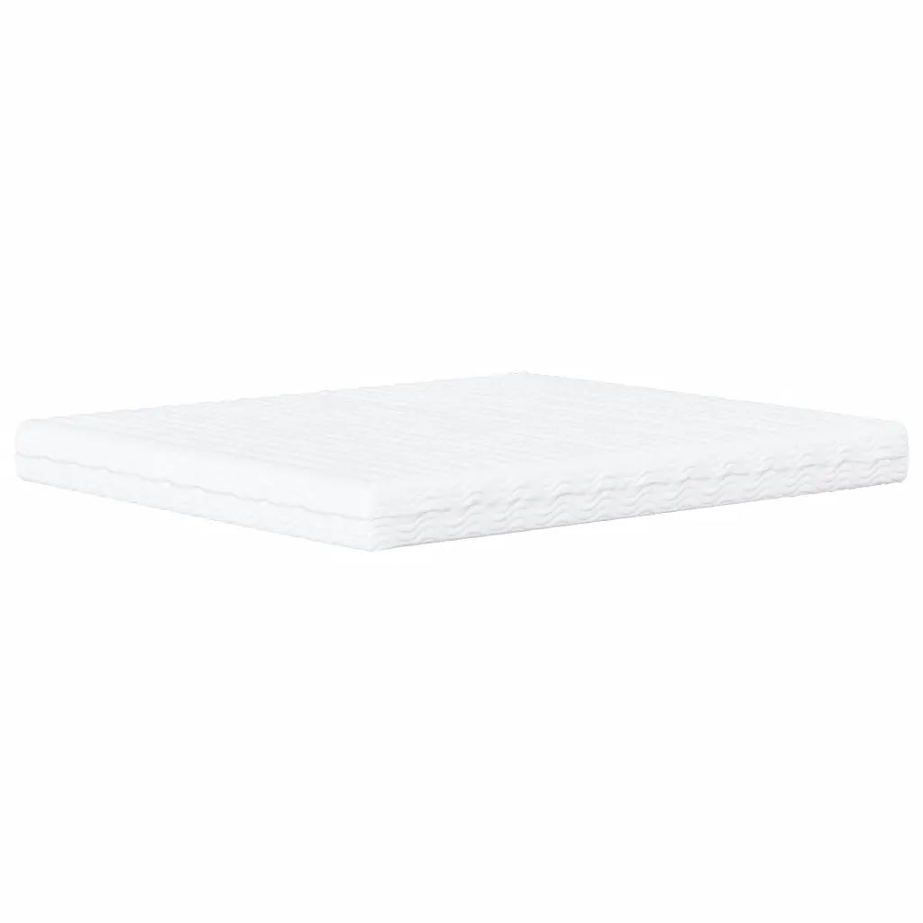Letto Viana con Materasso Nero e Bianco 160x200cm Similpelle 3208808