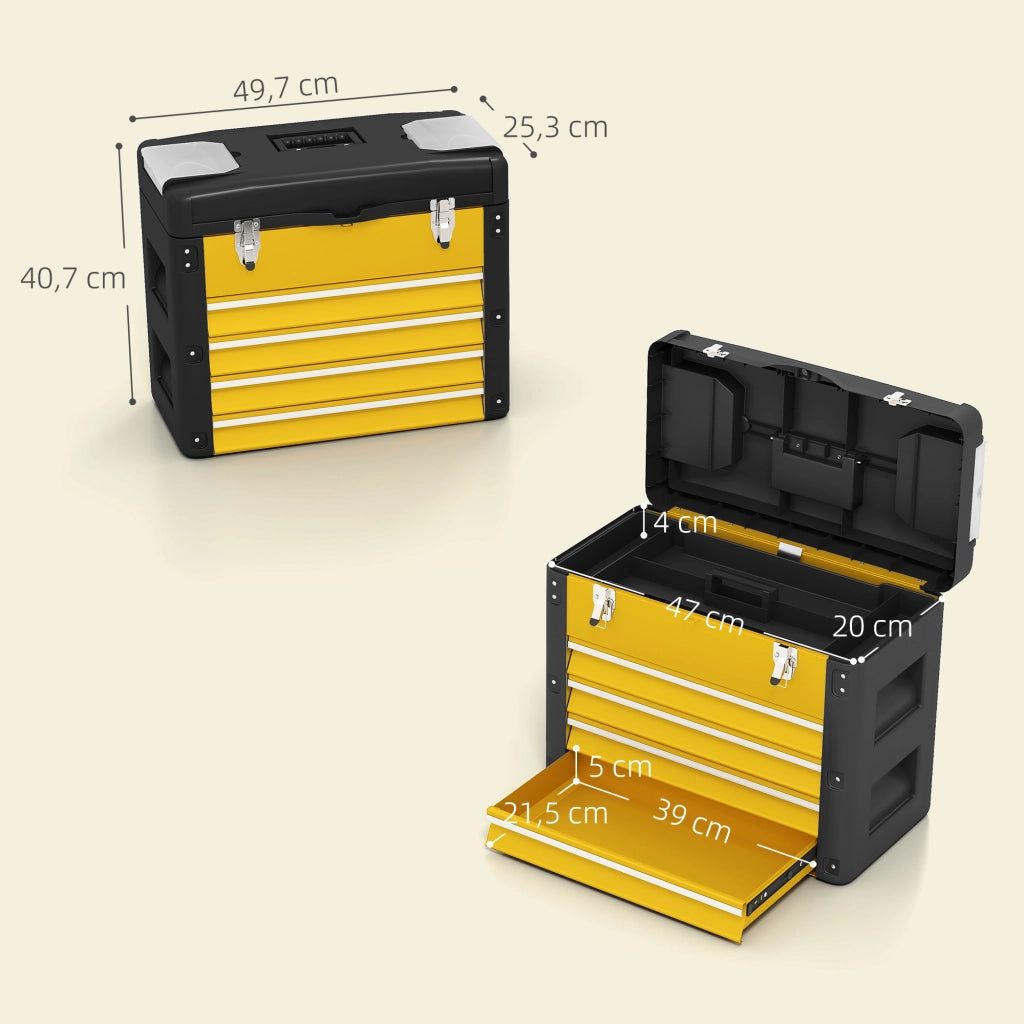 Cassettiera con 4 cassetti ¨C Minimal ¨C 49.7x25.3x40.7 cm