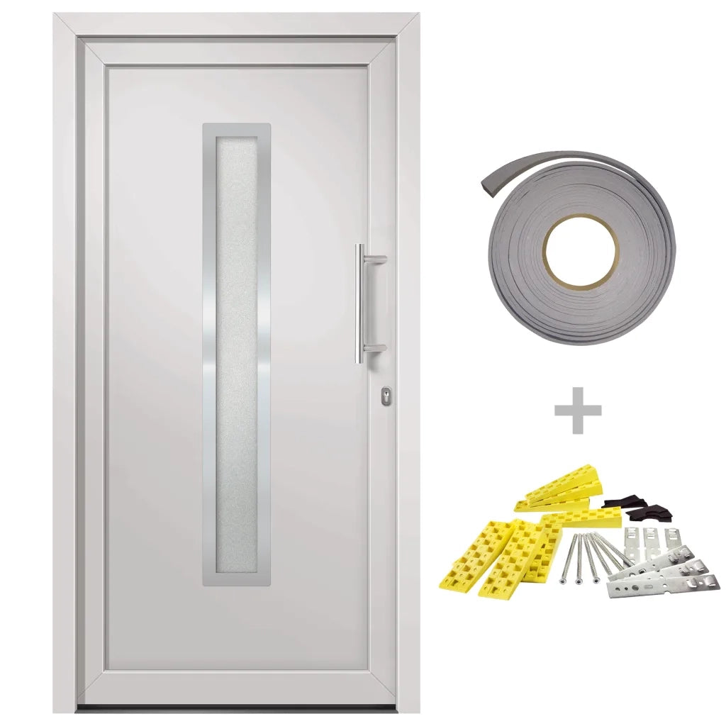 Porta di Ingresso Bianca 98x208 cm 279232