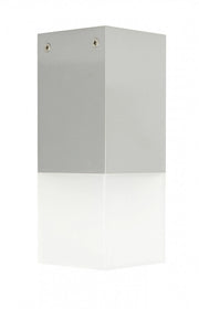 Plafoniera esterna SU-MA Cube E27 IP44 argento 20,5cm