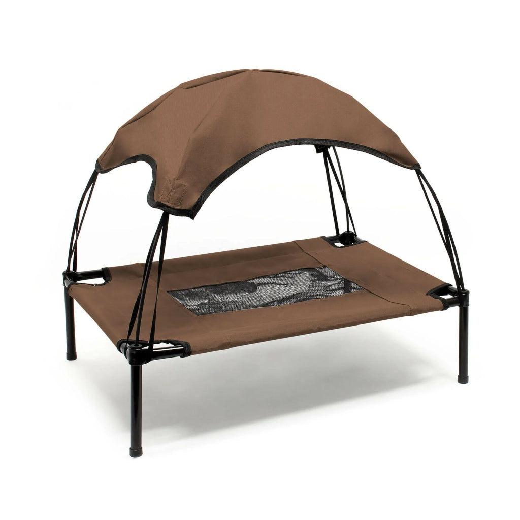 Lettino per cani 91 cm 25 kg max letto rialzato protezione solare L relax marrone 16_0000531