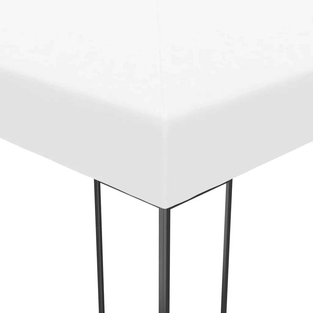 Gazebo con Stringa di Luci LED 4x3x2,7 m Bianco 3070307