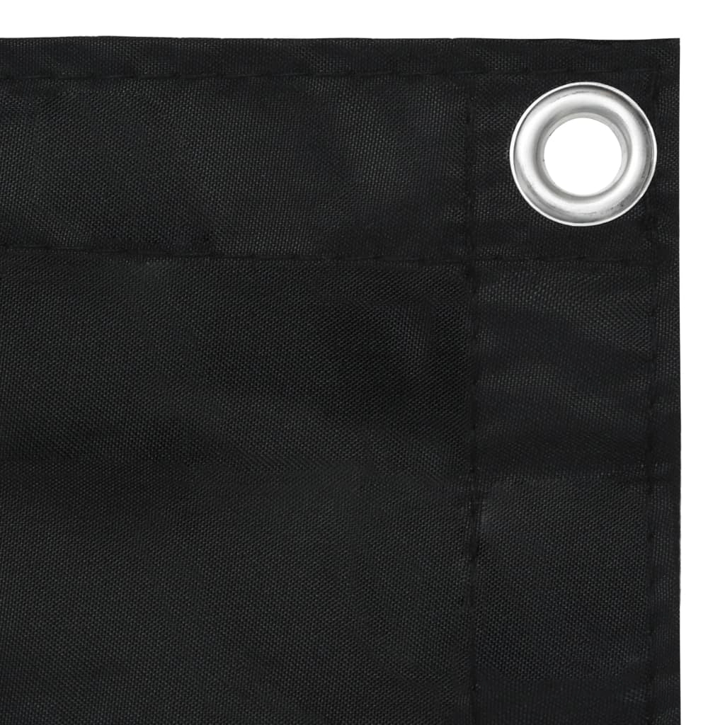 Paravento per balcone 75 x 400 cm tessuto oxford nero 02_0010271