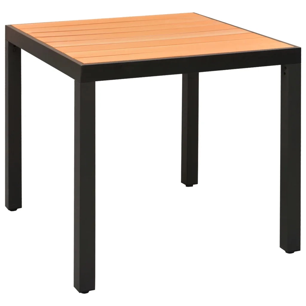 Set da Pranzo da Giardino 5 pz Nero e Marrone 3060077