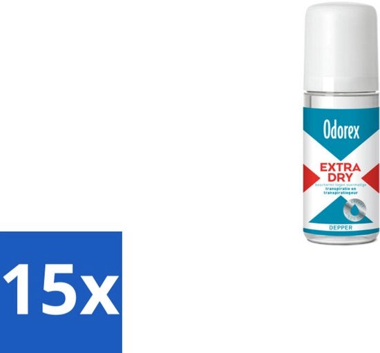 15 x Deodorante a Rotolo - Protezione Extra - 50 ml - Per Sudorazione Eccessiva - Ascelle Secche - Deodorante a Rotolo - Protezione Intensa