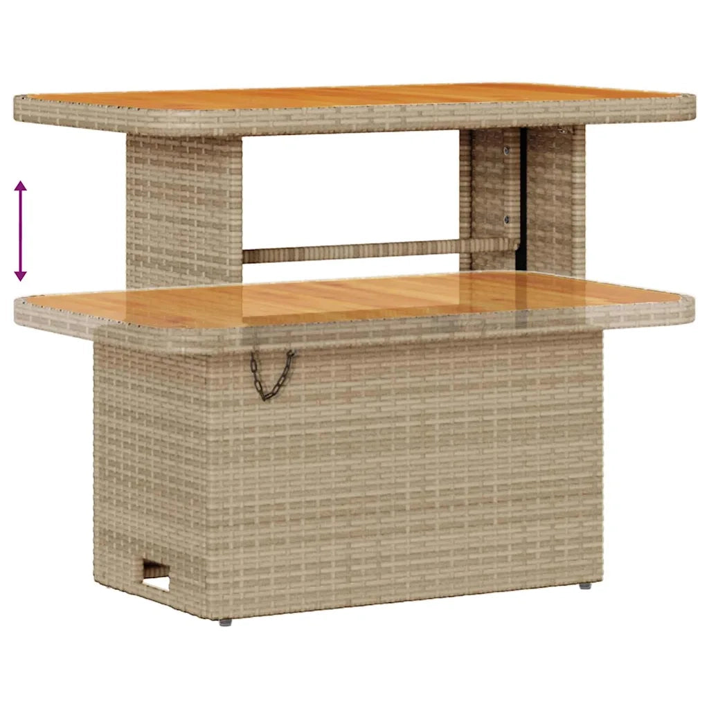 Set Divano da Giardino con cuscino 12 pcs Beige polyrattan 3362567