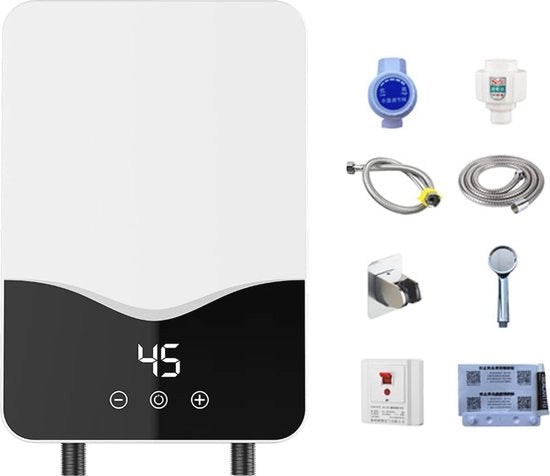 Boiler elettrico ad alta potenza 7000W con display LED per uso in cucina e bagno