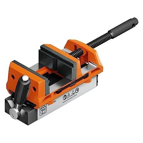 FEIN 90701003020 VersaMAG Morsa Magnetica Larghezza Ganascie 100 mm Campo di Serraggio 108 mm Forza di Tenuta 7800 N colore Rosso