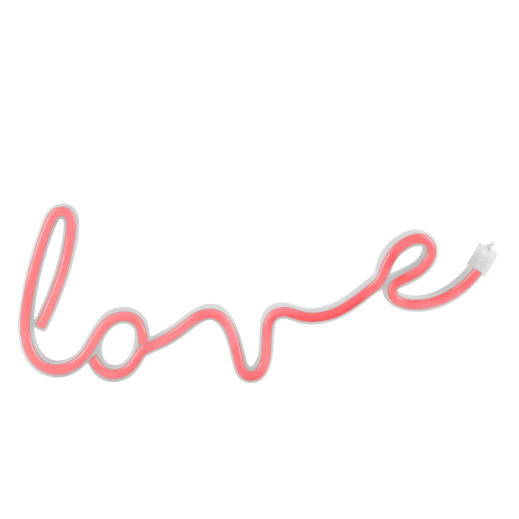 Applique bimbi neon Love rossa LED 3W USB/batterie Polux