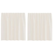 Tende in Voile con Linguetta 2 pz Crema