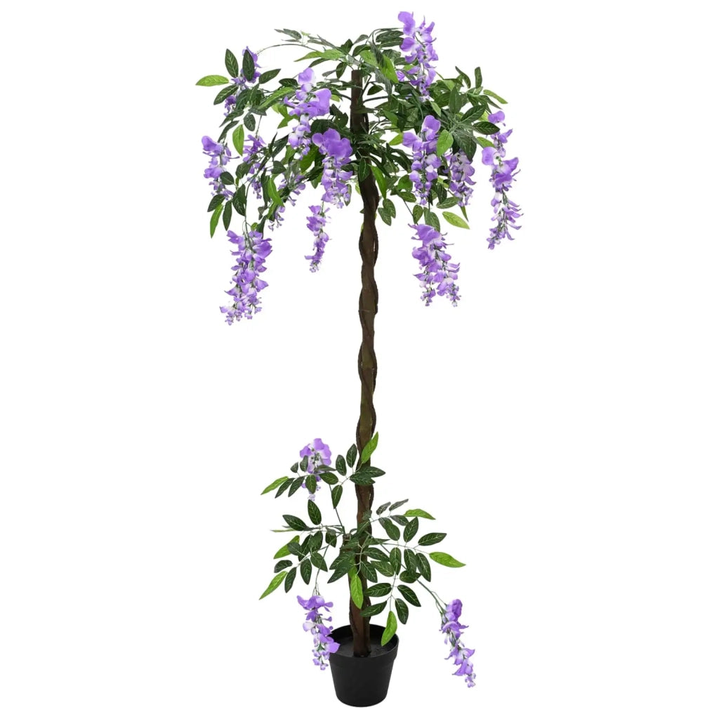 Albero di Fiori di Fagiolo Artificiale Viola 80 x 18 x 160 cm CFW2823553