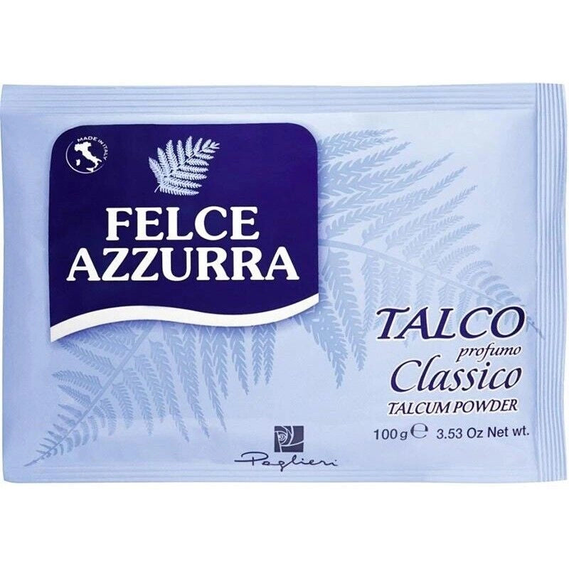 FELCE AZZURRA TALCO IN  BUSTA DA100 GRAMMI PROFUMO CLASSICO