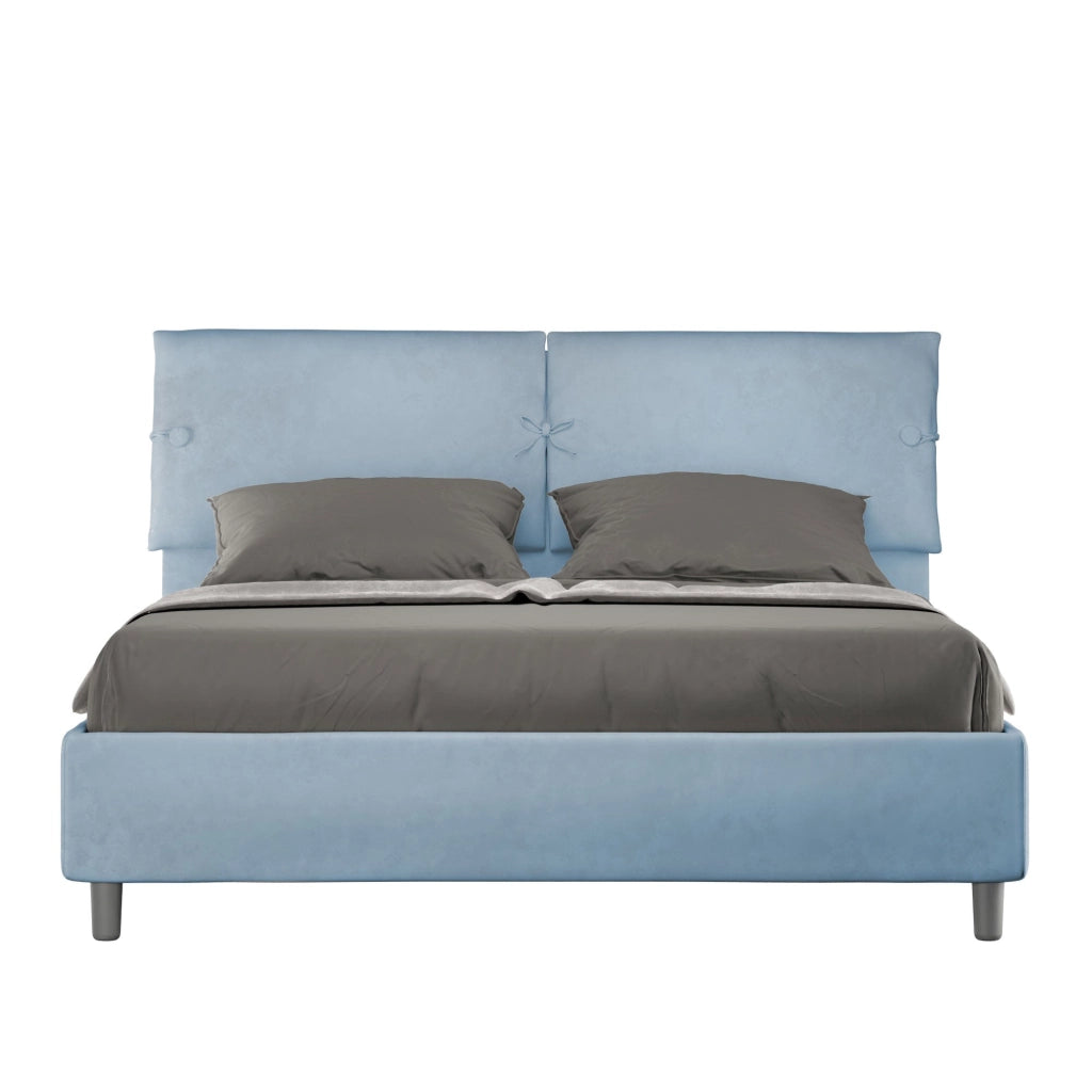 Letto Matrimoniale 160x190 cm Senza Rete Sleeper Azzurro