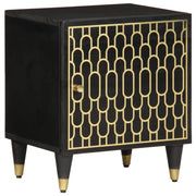 Comodini 2pz 40x33x46 cm in Legno Massello di Mango 358317