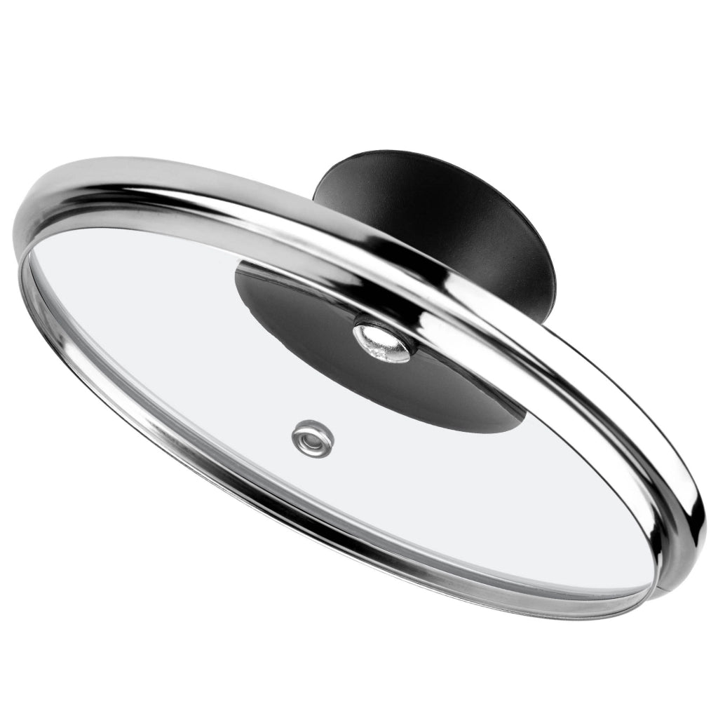 Coperchio in vetro KADAX da 16 cm, universale, resistente al calore, per pentole e padelle.