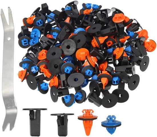 Kit di fissaggio clip - 121 pezzi - plastica - 4 misure - per Toyota - utile per vecchi automezzi/truck - sostituzione esatta - clip per auto