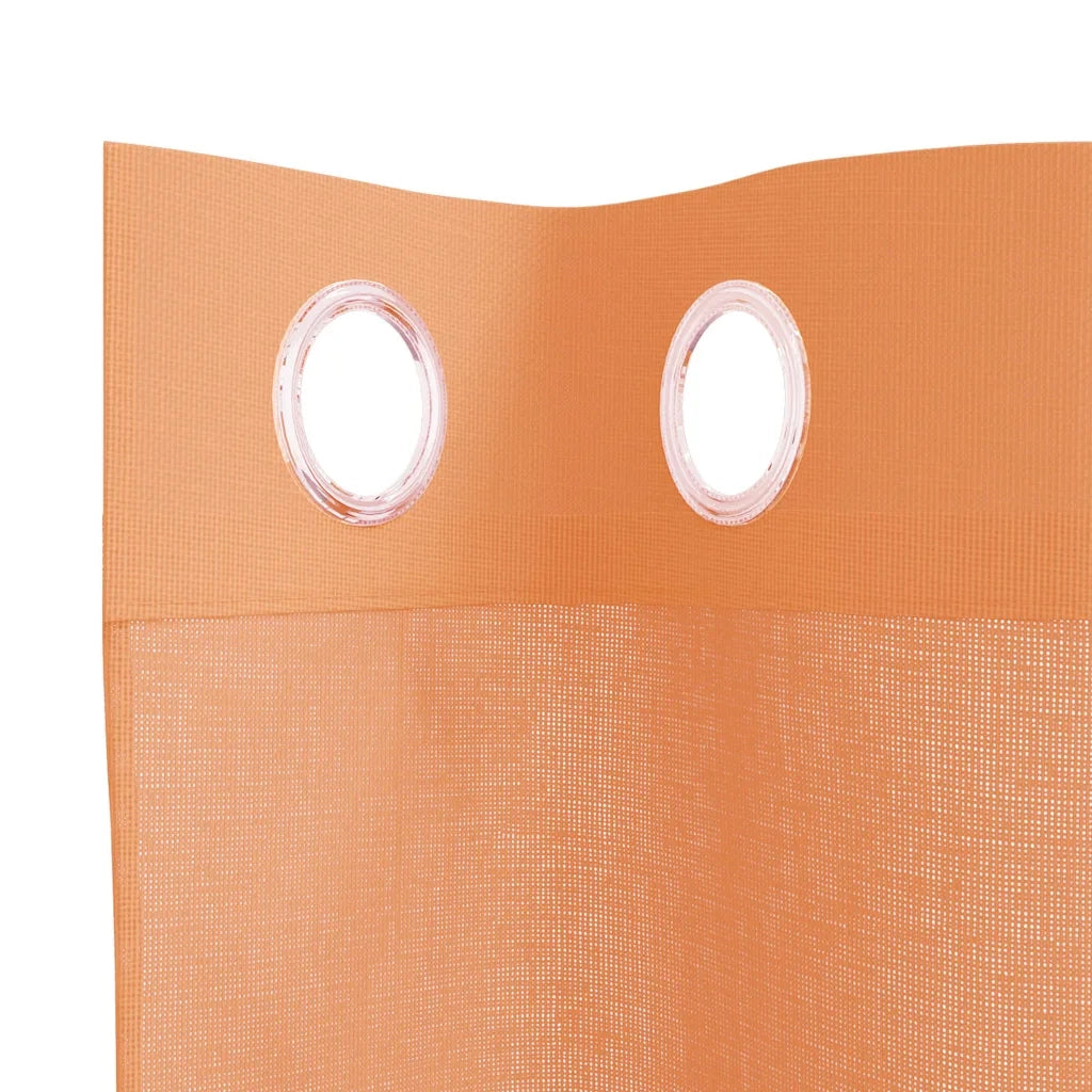 Tende in Voile con Occhielli 2 pz Terracotta