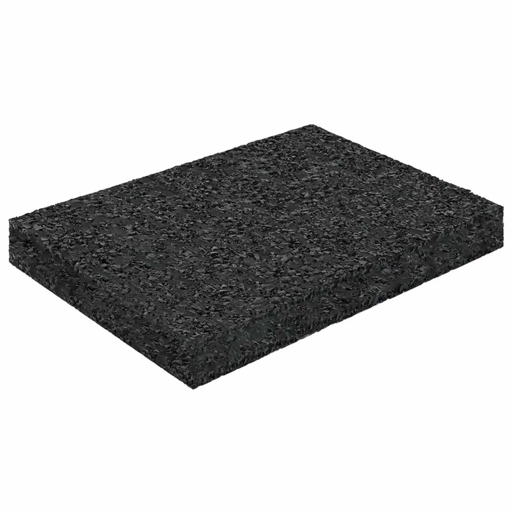 Pad per patio in granuli di gomma Nero 6 x 9 x 1 cm Gomma CFW9169986