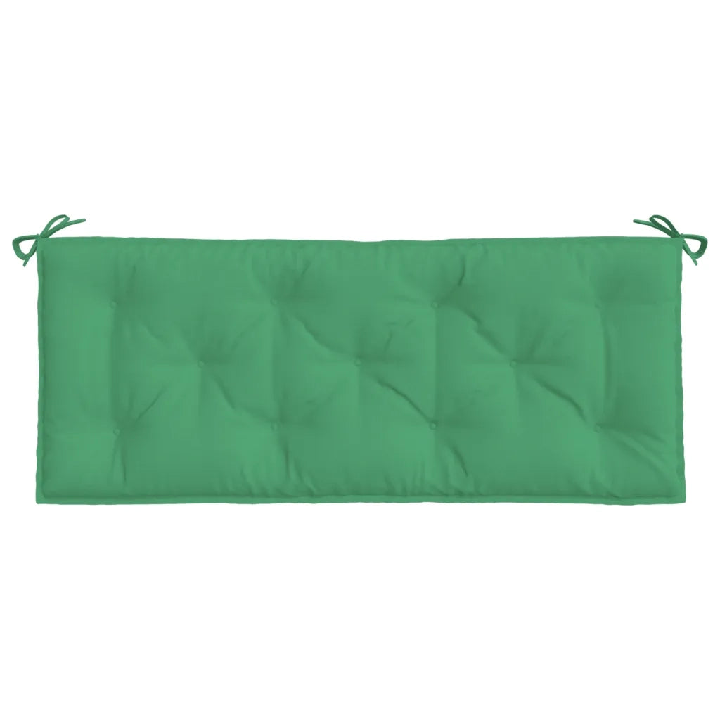 Cuscini Panca da Giardino 2 pz-Set di 2 Cuscini per panchina da esterno Verdi 120x50x7 cm Tessuto Oxford