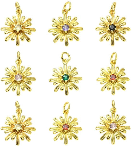 Set di 20 Fili di Zirkonia con Anelli a Spring per Gioielli