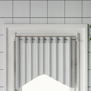 Binari per Tende 2 pz Bianco e Argento 40-60 cm Alluminio 154613
